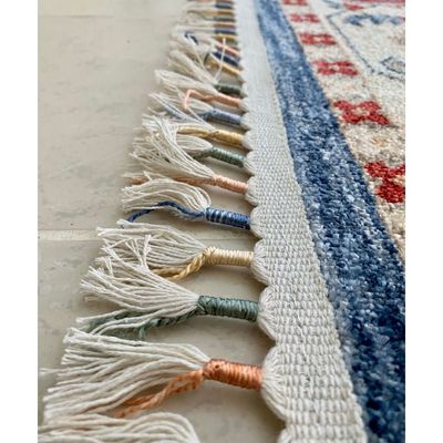 Otika Rug-Traditional Style-Beige-Red-Blue-150 x 230 cm (4.9 x 7.5 ft)