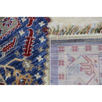 Otika Rug-Traditional Style-Beige-Red-Blue-150 x 230 cm (4.9 x 7.5 ft)