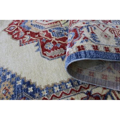 Otika Rug-Traditional Style-Beige-Red-Blue-150 x 230 cm (4.9 x 7.5 ft)