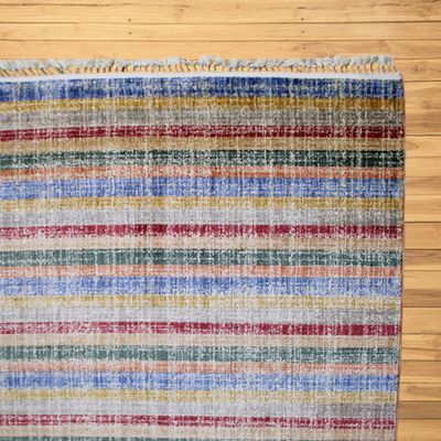 Gemini Rug-Geometric Style-Multi-coloured-Stripes-coloured-150 x 230 cm (4.9 x 7.5 ft)