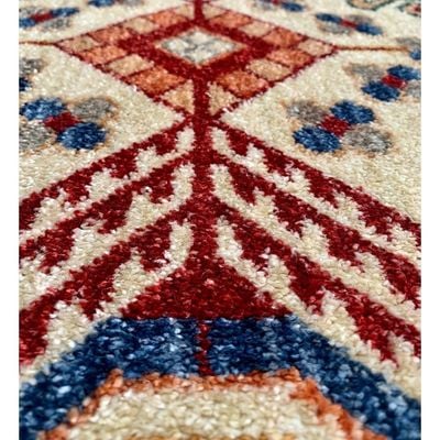 Tartar Rug-Traditional Style-Beige-Blue-200 x 300 cm (6.6 x 9.8 ft)