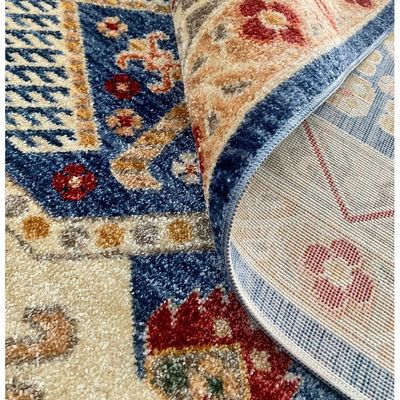 Tartar Rug-Traditional Style-Beige-Blue-200 x 300 cm (6.6 x 9.8 ft)