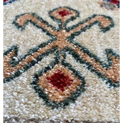 Tartar Rug-Traditional Style-Beige-Blue-200 x 300 cm (6.6 x 9.8 ft)