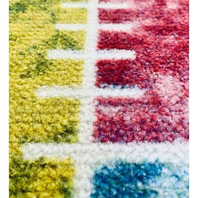 Rainbow Rug-Vintage Style-Multi-Coloured-Coloured-150 x 220 cm (4.9 x 7.2 ft)