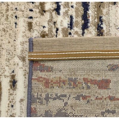Novo Rug-Abstract Style-Multi-coloured-Steel Blue-coloured-250 x 350 cm (8.2 x 11.5 ft)