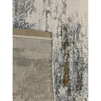 Zahed Rug-Abstract Style-Grey-White-120 x 170 cm (3.9 x 5.6 ft)