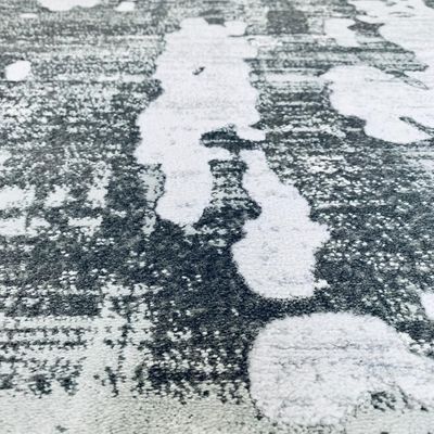 Tijani Rug-Abstract Style-Grey-White-100 x 300 cm (3.3 x 9.8 ft)