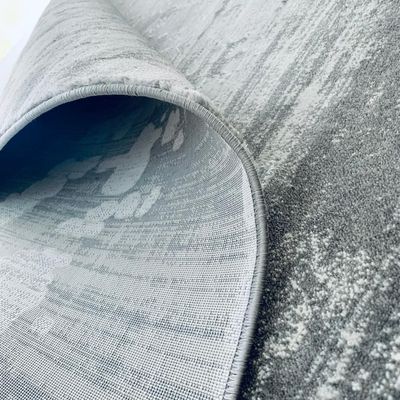 Tijani Rug-Abstract Style-Grey-White-100 x 300 cm (3.3 x 9.8 ft)
