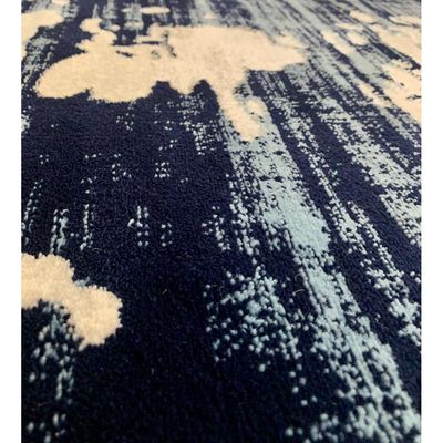 Jannet Rug-Abstract Style-Grey-Navy Blue-100 x 200 cm (3.3 x 6.6 ft)