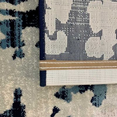 Jannet Rug-Abstract Style-Grey-Navy Blue-150 x 230 cm (4.9 x 7.5 ft)