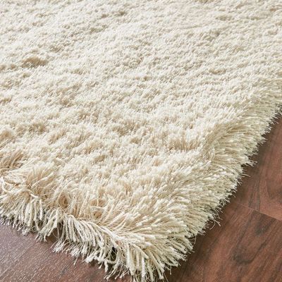 Cairo Rug-Fluffy / Shaggy Style-Cream-120 x 170 cm (3.9 x 5.6 ft)