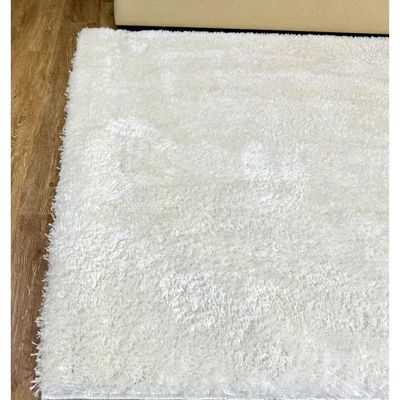 Cairo Rug-Fluffy / Shaggy Style-Cream-150 x 220 cm (4.9 x 7.2 ft)