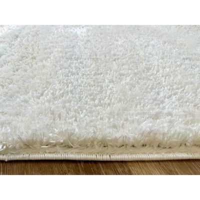 Cairo Rug-Fluffy / Shaggy Style-Cream-200 x 300 cm (6.6 x 9.8 ft)