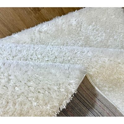 Cairo Rug-Fluffy / Shaggy Style-Cream-200 x 300 cm (6.6 x 9.8 ft)