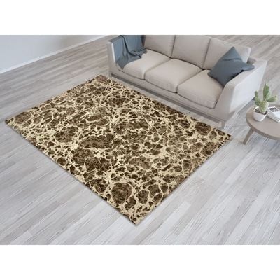 Pebbles Rug-Abstract Style-Brown-200 x 290 cm (6.6 x 9.5 ft)