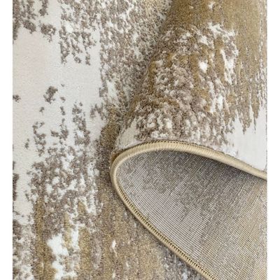 Gordon Rug-Abstract Style-Beige-Gold-150 x 230 cm (4.9 x 7.5 ft)