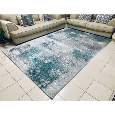 Gia Rug-Abstract Style-Green-200 x 290 cm (6.6 x 9.5 ft)