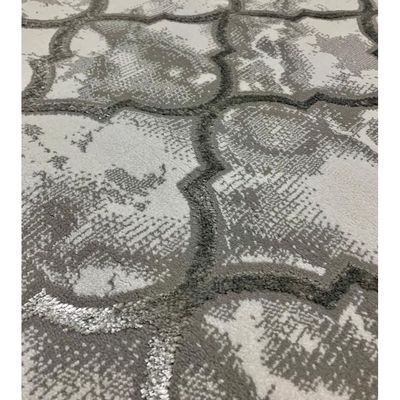 Marble Rug-Geometric Style-Grey-150 x 230 cm (4.9 x 7.5 ft)