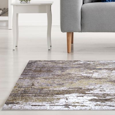 ano Rug-Abstract Style-Beige-Gold-150 x 230 cm (4.9 x 7.5 ft)