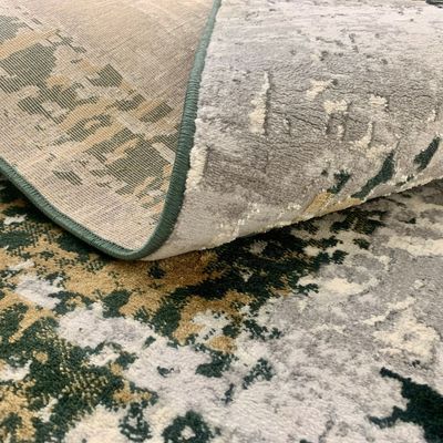 Livadeia Rug-Abstract Style-Grey-Green-200 x 300 cm (6.6 x 9.8 ft)