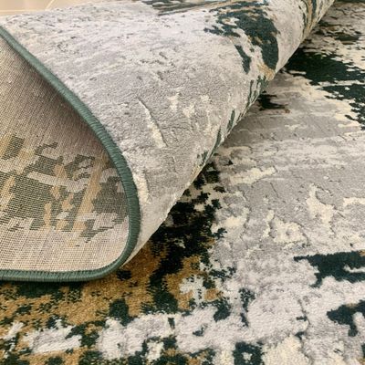 Livadeia Rug-Abstract Style-Grey-Green-200 x 300 cm (6.6 x 9.8 ft)