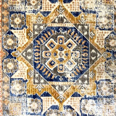 Kos Rug-Traditional Style-Beige-Blue-150 x 230 cm (4.9 x 7.5 ft)