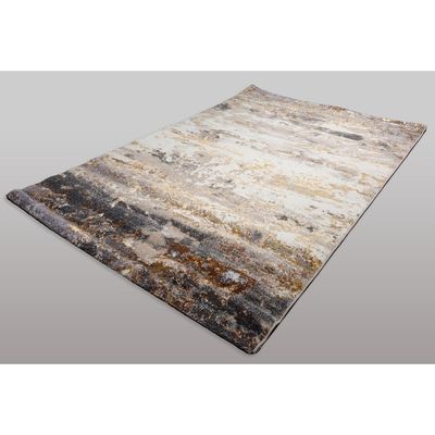 Santana Rug-Abstract Style-Grey-Beige-150 x 230 cm (4.9 x 7.5 ft)