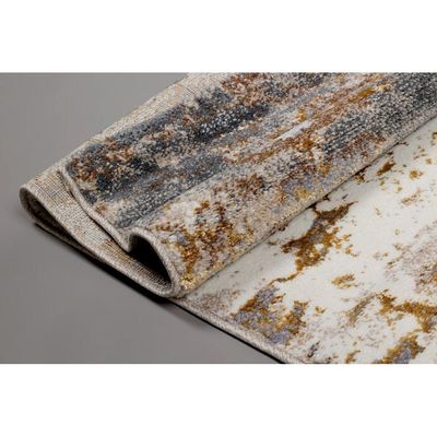 Santana Rug-Abstract Style-Grey-Beige-200 x 300 cm (6.6 x 9.8 ft)