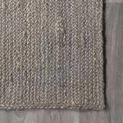 Alex Rug-Jute, Wool & Cotton Style-White-120 x 170 cm (3.9 x 5.6 ft)