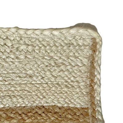 Lavrio Rug-Jute, Wool & Cotton Style-Natural Beige-White-150 x 220 cm (4.9 x 7.2 ft)