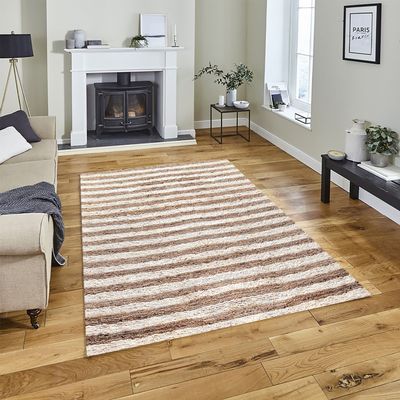 Lavrio Rug-Jute, Wool & Cotton Style-Natural Beige-White-250 x 350 cm (8.2 x 11.5 ft)