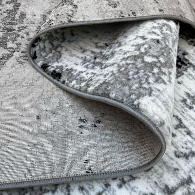 Supremo Rug-Abstract Style-Grey-Black-100 x 300 cm (3.3 x 9.8 ft)