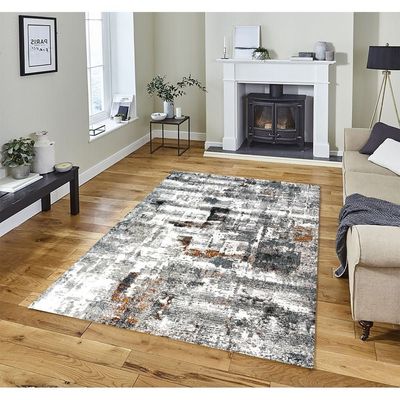Polykastro Rug-Abstract Style-Multi-Coloured-Coloured-150 x 220 cm (4.9 x 7.2 ft)
