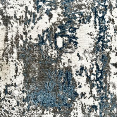 Aruba Rug-Abstract Style-Cream-Blue-200 x 290 cm (6.6 x 9.5 ft)