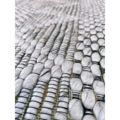 Soúda Rug-Jute, Wool & Cotton Style-Grey-200 x 300 cm (6.6 x 9.8 ft)