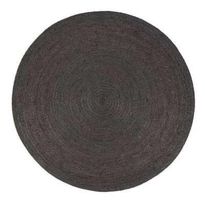 Anavy Rug-Jute, Wool & Cotton Style-Grey-120 cm (3.9 ft)