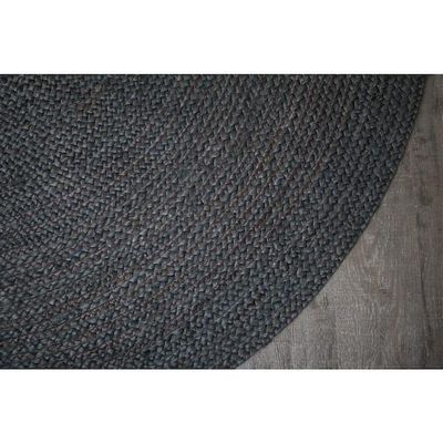 Anavy Rug-Jute, Wool & Cotton Style-Grey-120 cm (3.9 ft)
