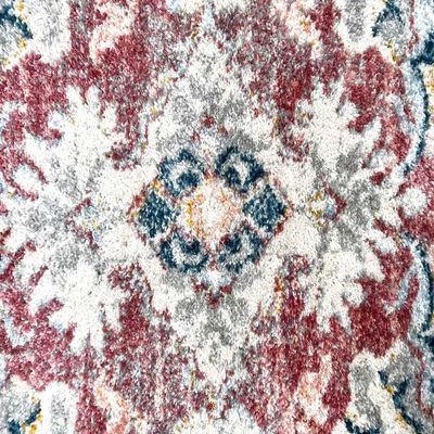 Epiva Rug-Vintage Style-Cream-Pink-80 x 150 cm (2.6 x 4.9 ft)