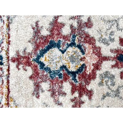 Epiva Rug-Vintage Style-Cream-Pink-300 x 300 cm (9.8 x 9.8 ft)