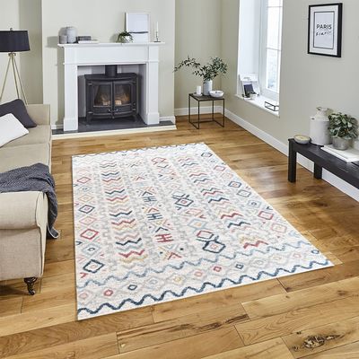 Tribe Rug-Moroccan Inspired Style-Multi-Colour-120 cm (3.9 ft)