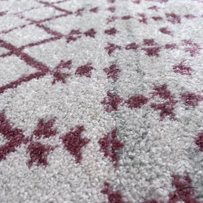 Arena Rug-Moroccan Inspired Style-Cream-Pink-100 x 200 cm (3.3 x 6.6 ft)