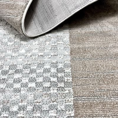 Matrix Rug-Neutral Style-Beige-120 x 170 cm (3.9 x 5.6 ft)