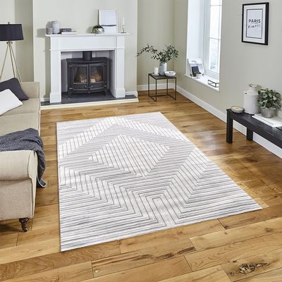 Indi Rug-Neutral Style-Beige-80 x 150 cm (2.6 x 4.9 ft)