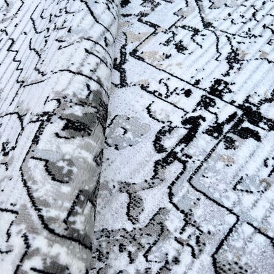 Mystery Rug-Vintage Style-Grey-Black-80 x 150 cm (2.6 x 4.9 ft)