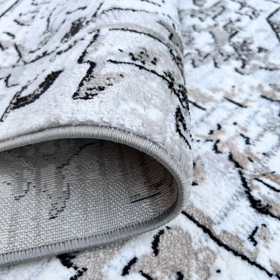 Mystery Rug-Vintage Style-Grey-Black-150 x 220 cm (4.9 x 7.2 ft)