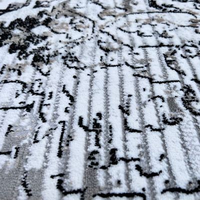 Mystery Rug-Vintage Style-Grey-Black-300 x 400 cm (9.8 x 13.1 ft)