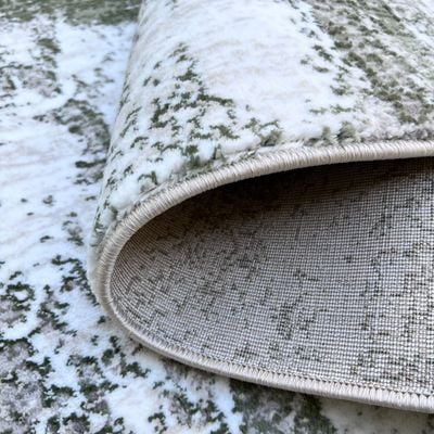 Dew Rug-Abstract Style-Beige-Green-100 x 200 cm (3.3 x 6.6 ft)