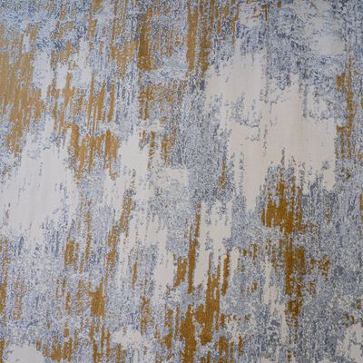 Jewel Rug-Abstract Style-Grey-Gold-200 x 300 cm (6.6 x 9.8 ft)