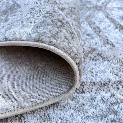 Yaris Rug-Geometric Style-Beige-Brown-200 x 300 cm (6.6 x 9.8 ft) Yaris Rug-Geometric Style-Beige-Brown-200 x 300 cm (6.6 x 9.8 ft)