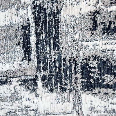 Shatha Rug-Abstract Style-Beige-Navy Blue-300 x 400 cm (9.8 x 13.1 ft)